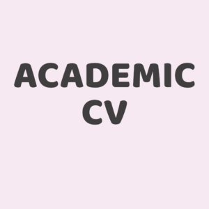 Academic CV